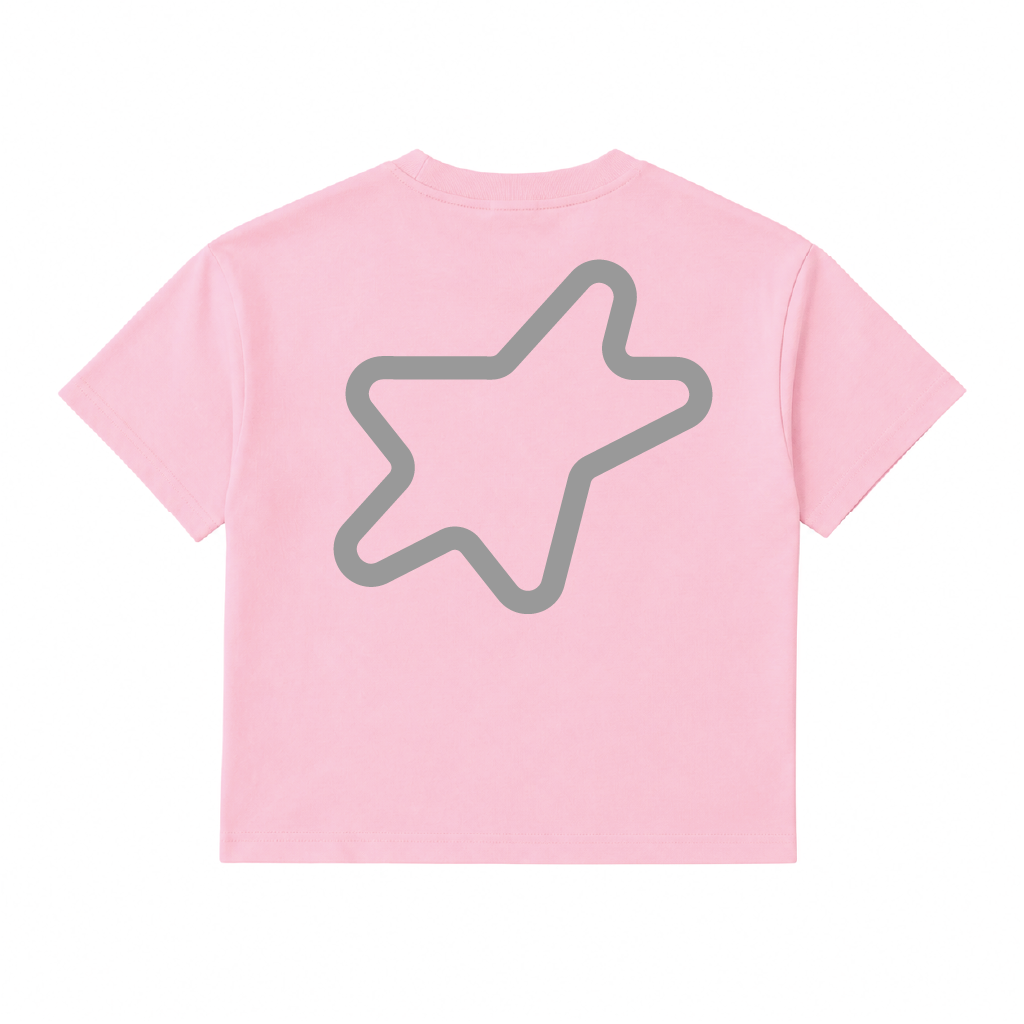 Little Star Reflective Tee / Pink