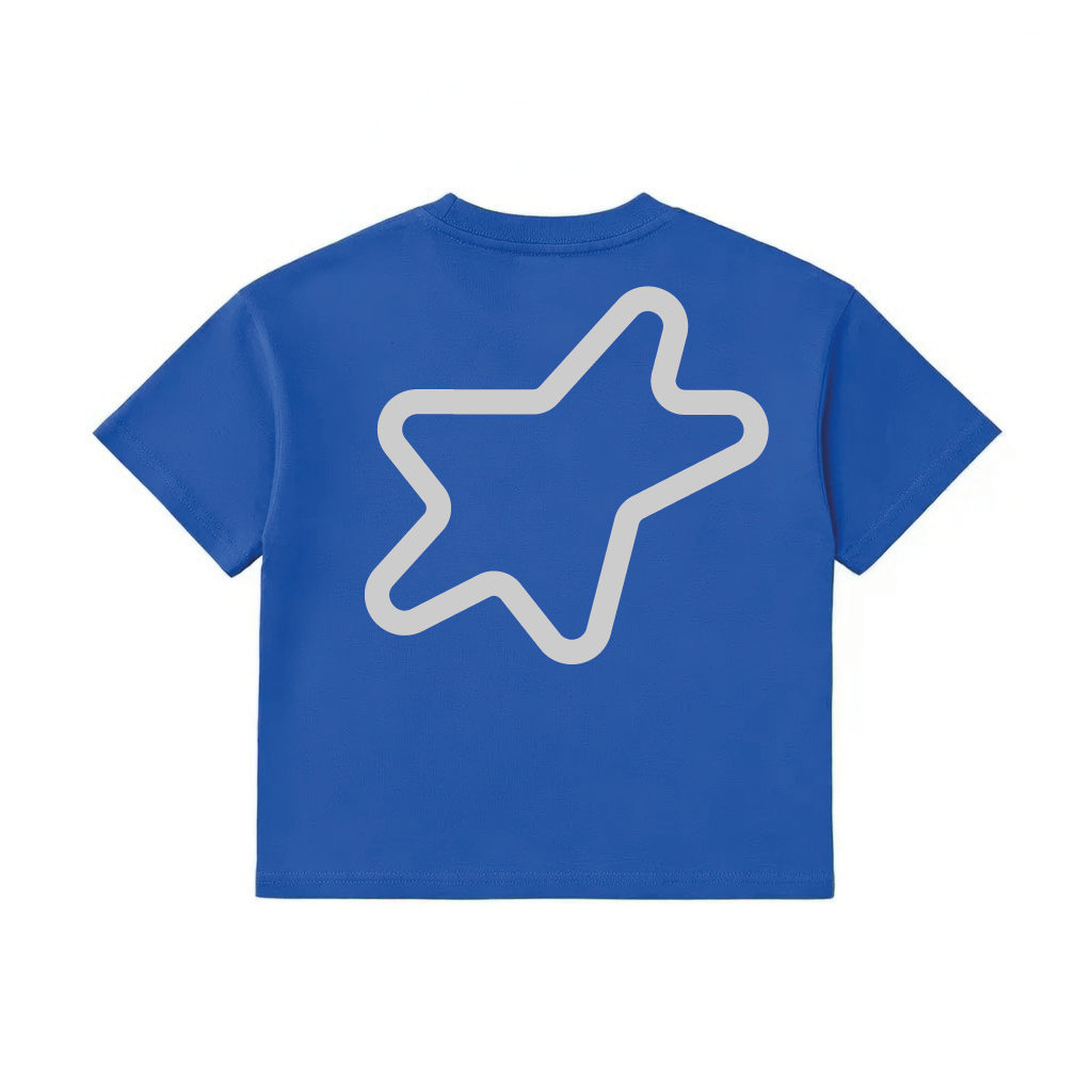 Little Star Reflective Tee / Blue