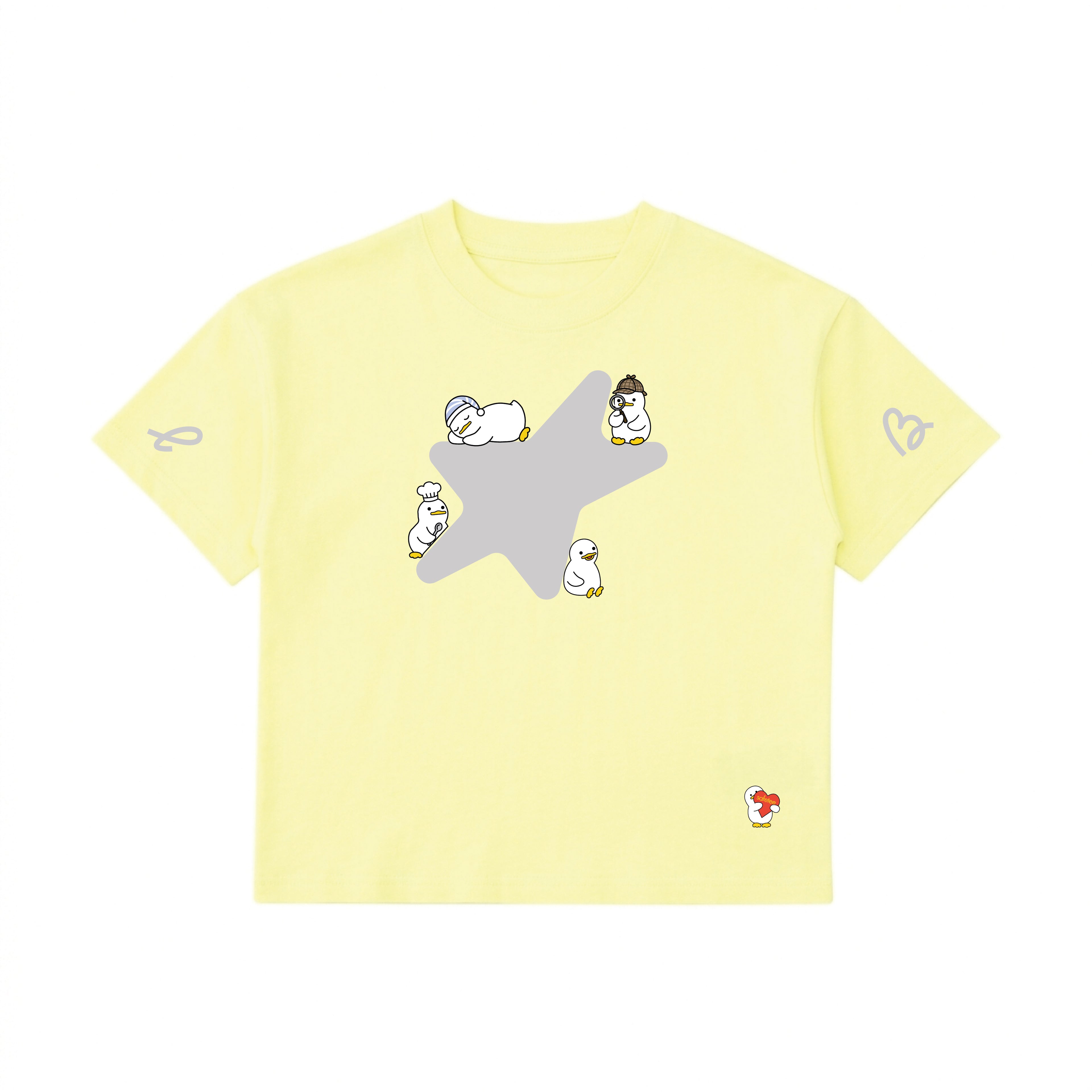 Little Star Reflective Tee / Lemon