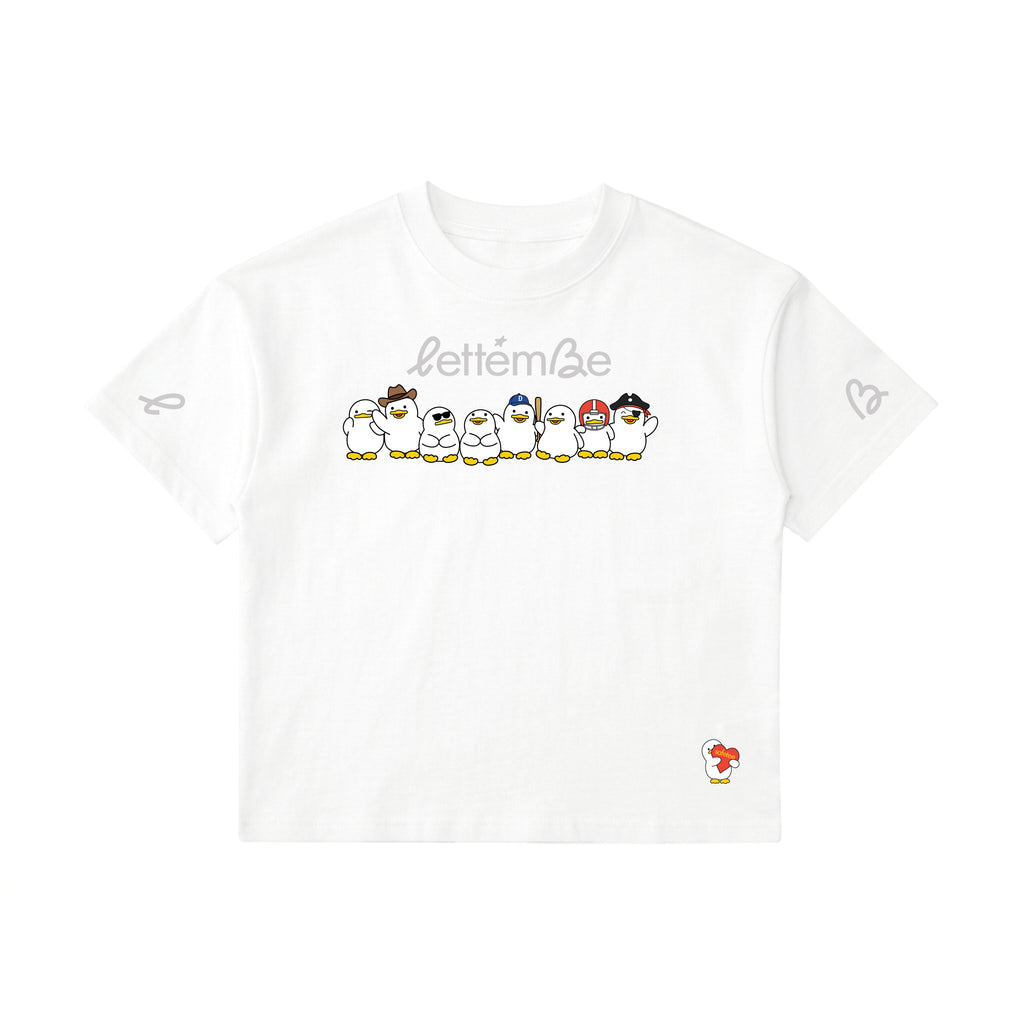 Little Heroes Reflective Tee / White